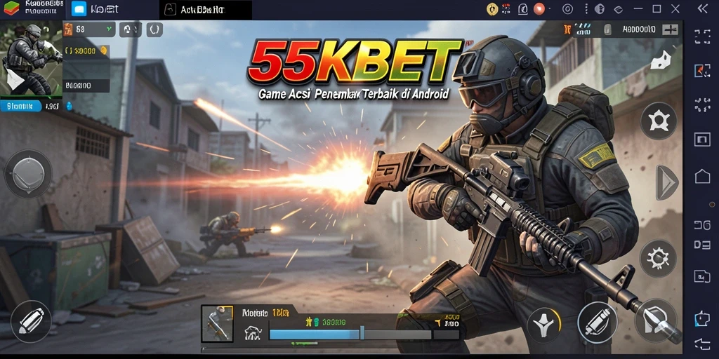 Tangkapan layar menunjukkan aksi mendebarkan dalam gameplay 55KBET.