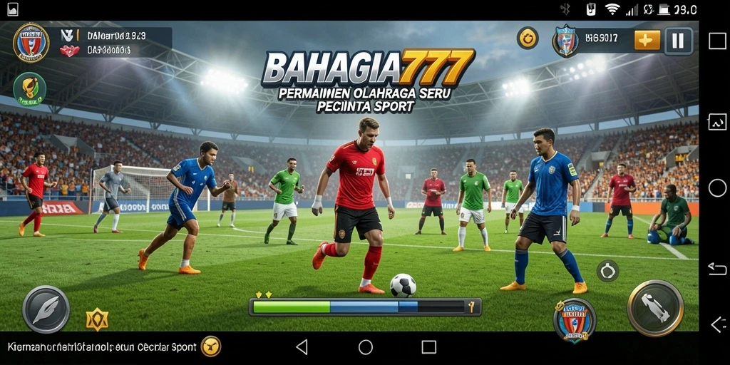 Screenshot gameplay BAHAGIA777 menampilkan aksi olahraga yang mendebarkan.