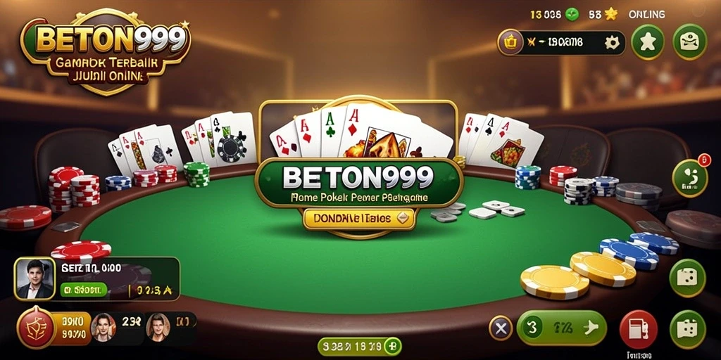 Tampilan permainan Poker yang seru dan mendebarkan di BETON999.