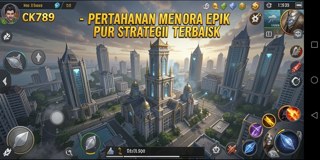 Tampilan gameplay CK789 yang seru dalam pertarungan Tower Defense.