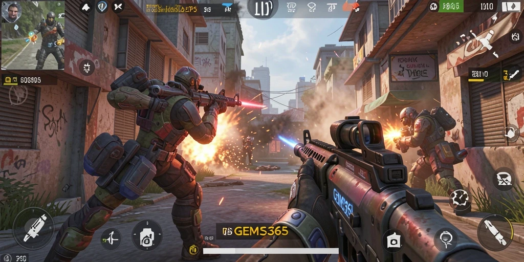 Gameplay seru dan intens dalam GEMS365.