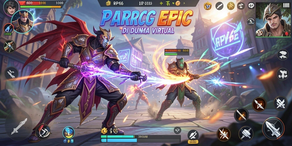 Gameplay seru RP66 dengan pertarungan menarik.