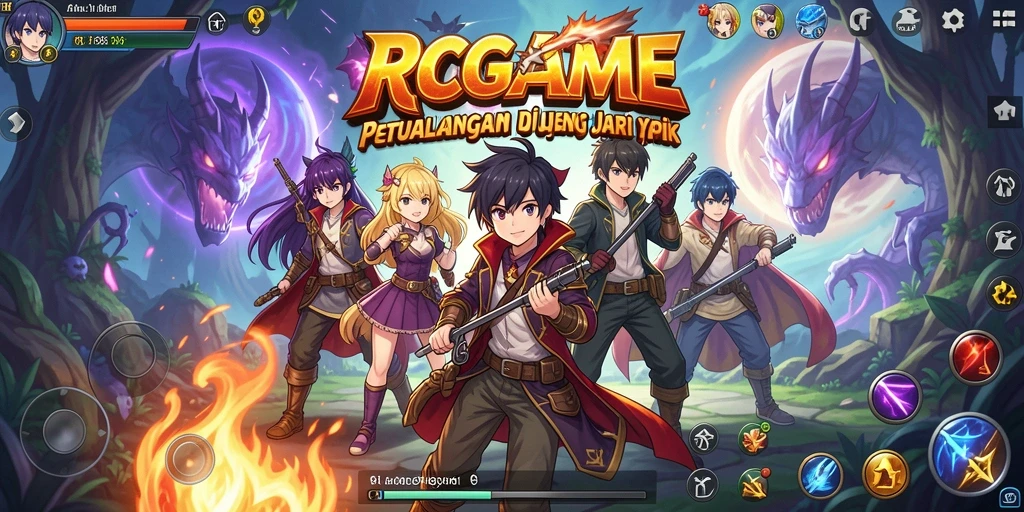 Tampilan gameplay RPGAME yang menakjubkan dan mendebarkan.