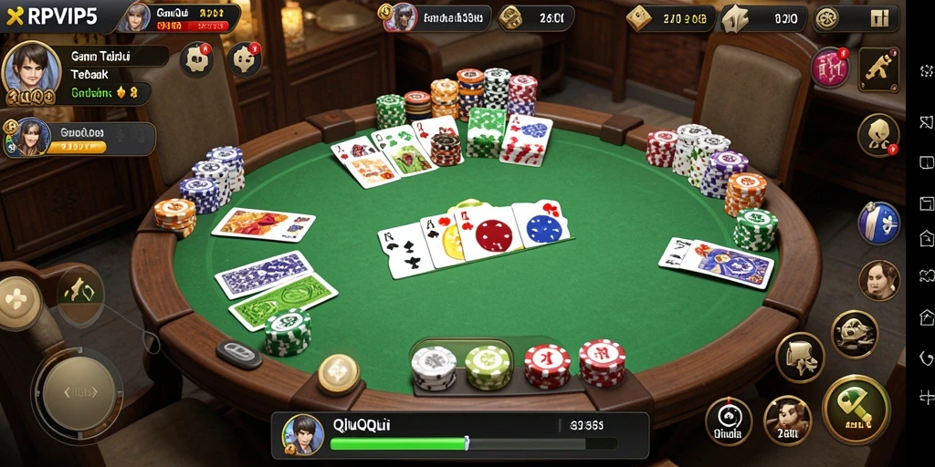Tampilan gameplay menarik dari RPVIP5 yang penuh warna.