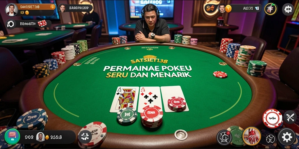 Gameplay seru SATSET138 menampilkan aksi Poker yang menegangkan.