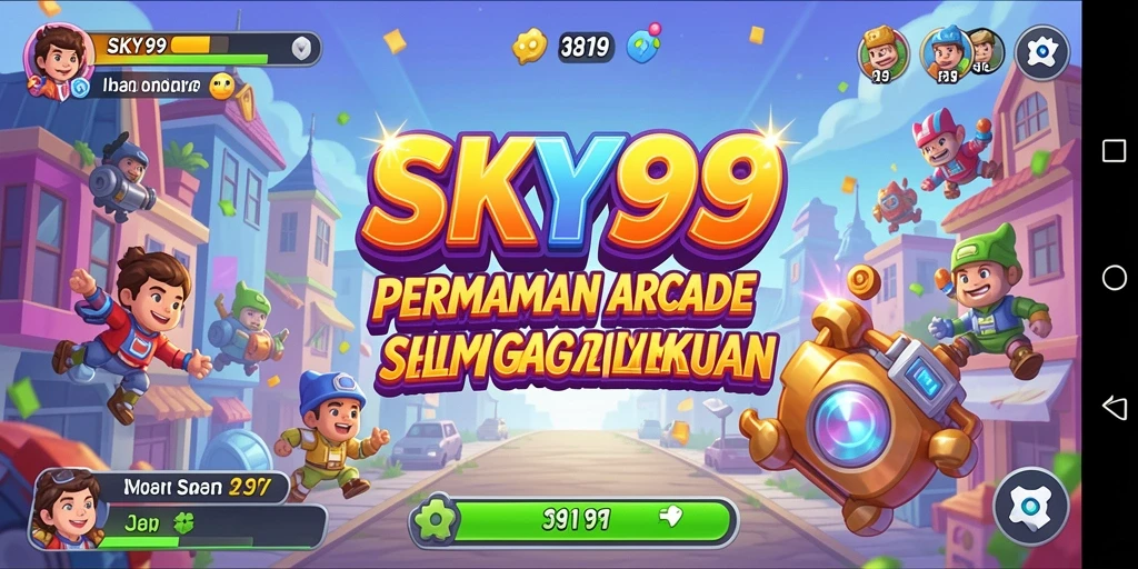 Screenshot gameplay menunjukkan aksi seru dalam <strong>SKY99</strong>.