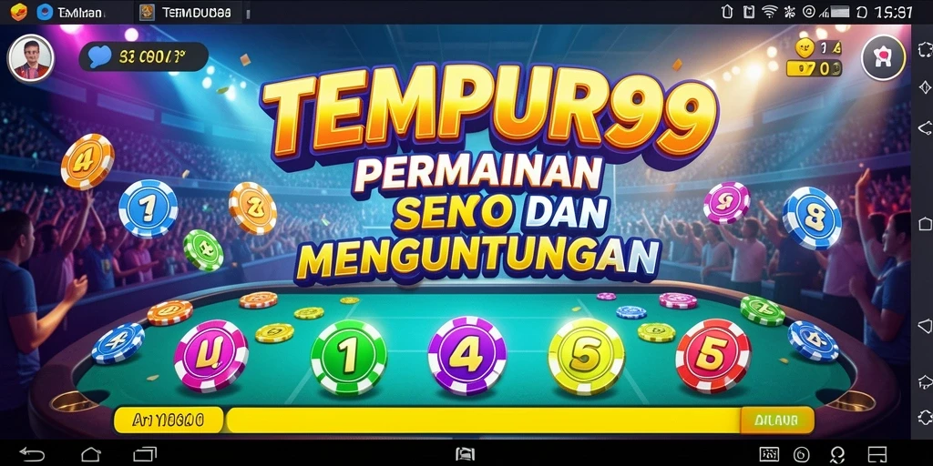 Screenshot gameplay TEMPUR99 menampilkan suasana Bingo yang mengasyikkan.