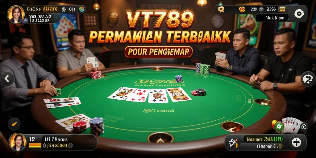 Tampilan gameplay Poker yang seru dan menarik di VT789.
