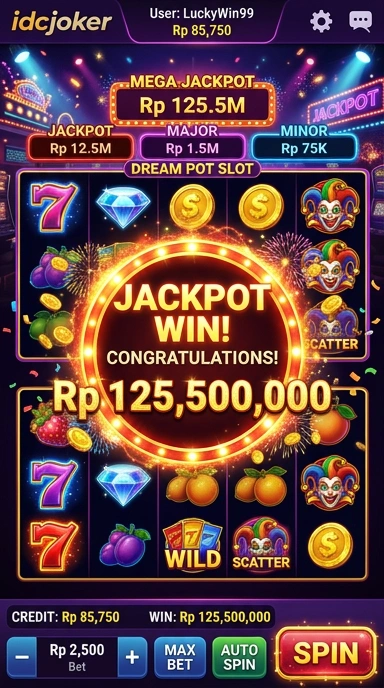 Tampilan antarmuka aplikasi idcjoker yang intuitif dan mudah digunakan.